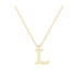 L - Letter Name Necklace Initial Necklace